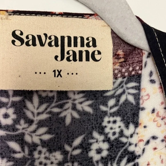 Savanna Jane Multicolor Floral patchwork embroidered Kimono - Picture 4 of 6